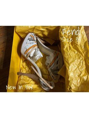 Fendi Candy Ankle Strap Platform Shoes 38 - Sex and the City Collection, New